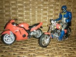  Мотоцикл Honda, Yamaha и человечек. Металл и пластик, фото №2