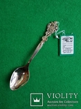 Комплект серебряных чайных ложек с национальной символикой, фото №11