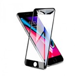 Захисне скло/Защитное стекло 6D для телефону Apple iPhone 6 Plus / + чорний, фото №3