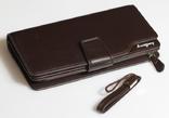 Клатч кошелек Balleri, темно коричневый, фото №2