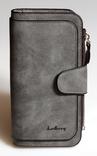 Клатч кошелек Balleri, темно серый, фото №3