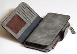 Клатч кошелек Balleri, темно серый, фото №4