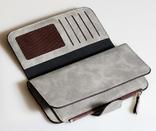 Клатч кошелек Balleri, светло серый, фото №4