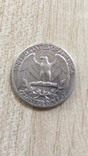 25 центов (1/4 доллара, quarter dollar) 1964 года США, фото №3