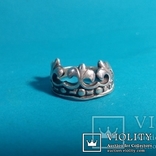 Кольцо Королевская лилия Корона серебро 925, фото №2