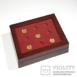 Кассета из дерева для золотых монет 100 евро и слабов Leuchtturm. mkg2t100eud. 322134, фото №3
