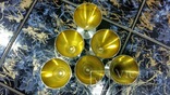 Комплект рюмки стопки серебро 916 позолота Таллин, фото №5