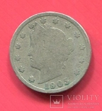 США 5 центов 1905, фото №2