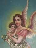 Старинная Картина "Ангел", кон. XIX- нач. ХХ века, фото №3