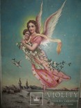 Старинная Картина "Ангел", кон. XIX- нач. ХХ века, фото №5
