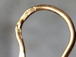Серьги золото 750 пробы с корунд, фото №9