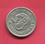 Австралия 1 шиллинг 1946 серебро Георг VI, фото №2
