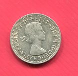 Австралия 1 шиллинг 1960 серебро, фото №3