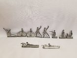Оловянные солдатики , солдаты на учениях БАЗ , комплект набор, фото №8