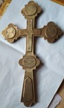 Крест напрестольный, серебро 84 пр, фото №2