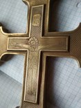 Крест напрестольный, серебро 84 пр, фото №4