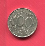 Италия 100 лир 1994 Дельфин, фото №2