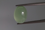 Зеленый берилл с астеризмом 7.34ст 10.9°14.5°6.5мм, фото №2