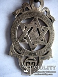 Старий масонський знак 121  (срібло), фото №2