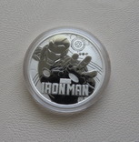 Айрон мэн Iron Man марвел серебро 9999` 31.1г Тувалу, фото №2