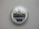 Дэдпул Deadpool серебро 9999` 31.1г Тувалу 2018г, фото №2
