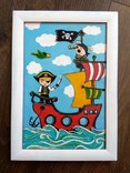Картина в детскую "пират", фото №2