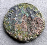 Антониан, остатки плакировки серебром, диам. до 22мм, Лот 4618, фото №3