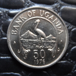 50 центов 1976 Уганда UNC    (Ъ.8.1)~, фото №2