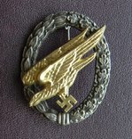 Знак парашютиста Люфтваффе с 1938 г, копия, фото №2