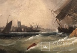 Картина 19 век «В Голландском порту». Сертификат, фото №7