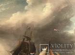 Картина 19 век «В Голландском порту». Сертификат, фото №8