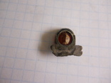 Нижняя серебренная часть дукача с красным камнем, фото №5