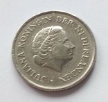 Нидерланды 25 центов 1968 г., фото №2