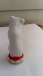 Фарфоровая статуэтка "Цирковой мишка с букетом", фото №2