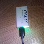 2 акумулятора "крона" з мікро USB 9V, фото №7