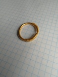 Золотое височное витое кольцо  Черняховской Культуры, фото №4