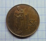 Словакия 1 крона 1993, фото №3