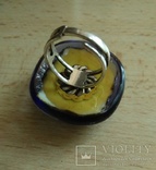 Кольцо венецианское муранское стекло, фото №7