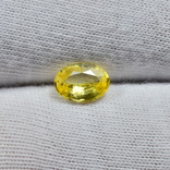 Природный желтый сапфир 7 х 5 мм., фото №3