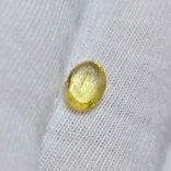 Природный желтый сапфир 7 х 5 мм., фото №6