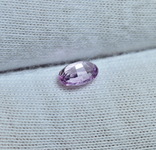 Сиренево-розовый природный сапфир 5.7х4мм., фото №4