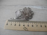 Брош цветок скань (серебро 925), фото №9