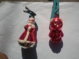 Ёлочные игрушки Снегурочка и Мишка, фото №2