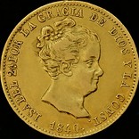80 реал 1840 року, Іспанія  Ізабелла ІІ, фото №3