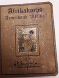 Документ немецкого солдата Африканский корпус, фото №5