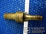 Старовинне бронзове зєднання для шлангів різного діаметру, фото №4