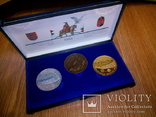 Полный Комплект монет (Золото+Бронза+Серебро) 1996 + сертификаты Венгрия, фото №3