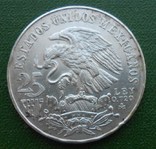 Мексика 25 песос 1968г. 22,5 г. Серебро Олимпиада Лот5, фото №3