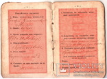 Паспорт царская Россия 1914 года., фото №3