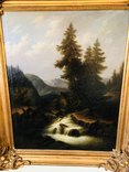 Картина “Горная река” худ. Кoken Edmund 1814-1872 г, фото №4